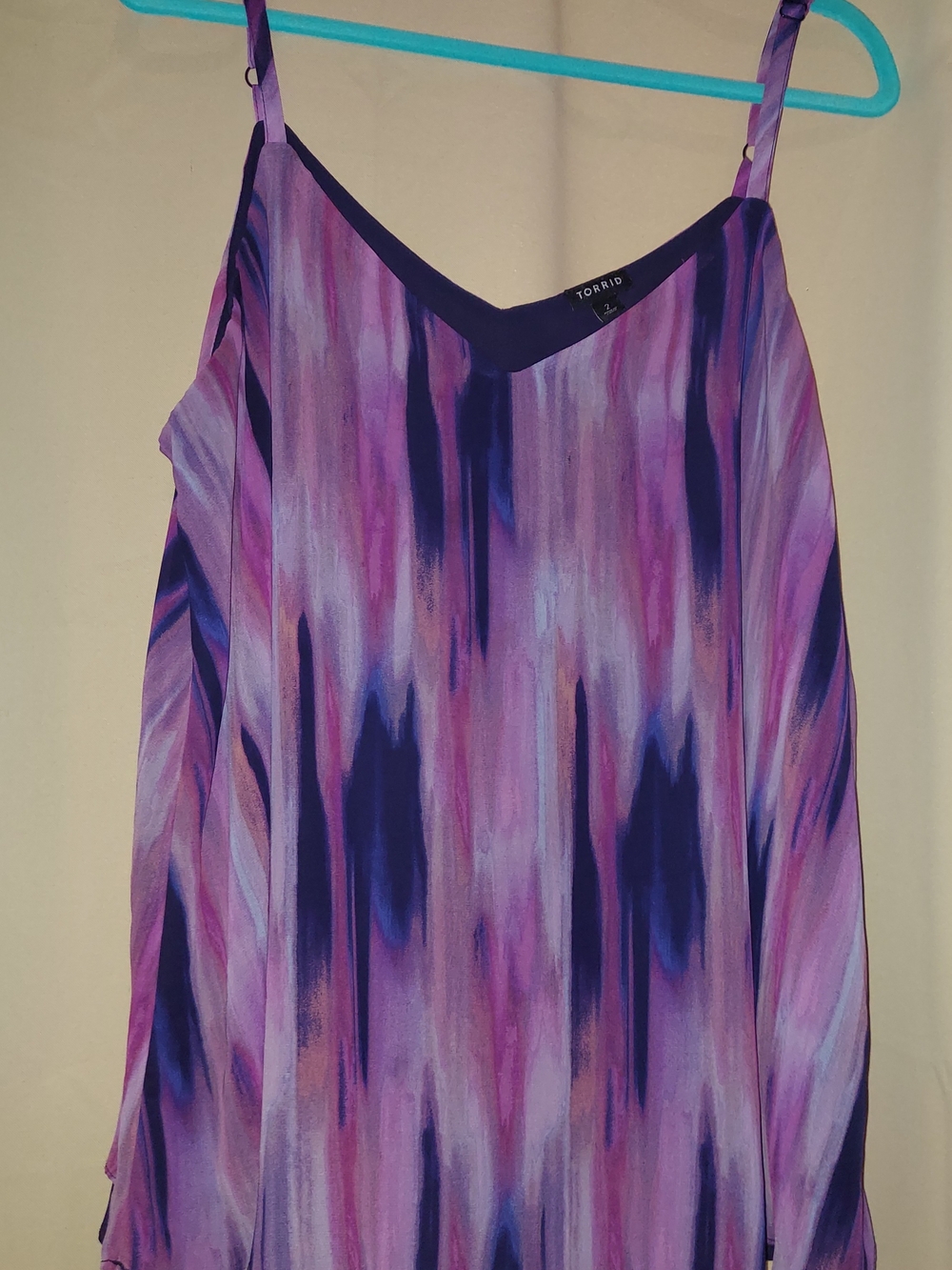 torrid Purple & Lavender Brushstroke Camisole